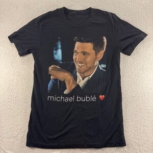 Michael Bublé Tour 2019 Black Concert T-Shirt Music Lover Souvenir Gift Band Tee